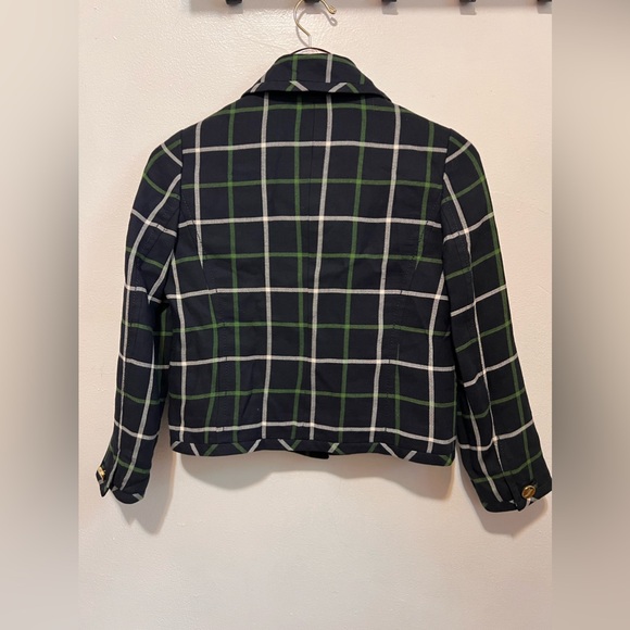 [Kate Spade] Cropped Windowpane Blazer - Picture 10 of 16